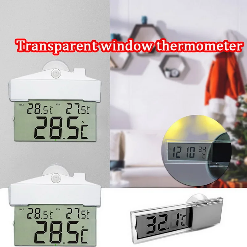 

Digital Weather Station Wireless Sensor Window Hydrometer Indoor Outdoor Thermometer Temperature for Baby Bedroom