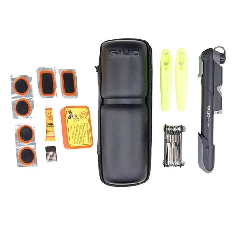 cheap 1 Set Bicycle Repair Tools Portable Bike Tire Repair Kits Bicycle Tool Pump Cycling Puncture Repair Tool Bag Bike Storage Bottle