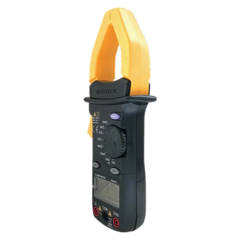 MASTECH MS2001F 31/2 бит цифровой зажим счетчик; Амперметр; Вольтметр Ом непрерывность/Диодный тест