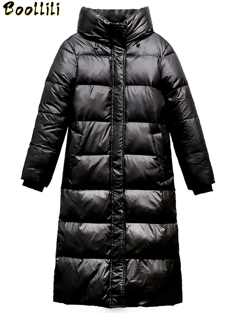 

Boollili Winter Coat Women White Duck Down Jacket Women Down Coat Korean Long Puffer Jacket Warm Parka Casaco