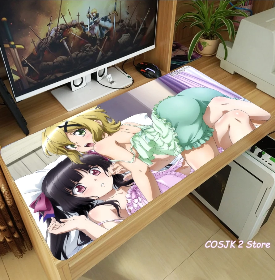 

Anime Senki Zessho Symphogear Kazanari Tsubasa Tachibana Hibiki Mouse Pad Thicken Laptop Game Mice Mat Playmat Christmas Gifts