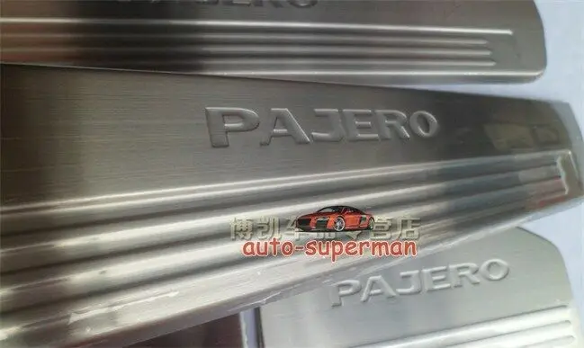 Накладка на порог для Mitsubishi 5dr Pajero V97 V93 V77 V73 2006-2013