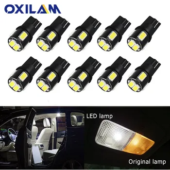 

For Nissan Leaf Note Juke Qashqai J10 Teana J32 Primera P12 Pathfinder 10x T10 W5W LED Bulb Car Interior Reading Lights