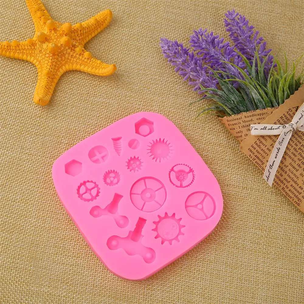 Silicone Steam Punk Designed Cupcake Cake Mould Decor Cake Molds Tools
