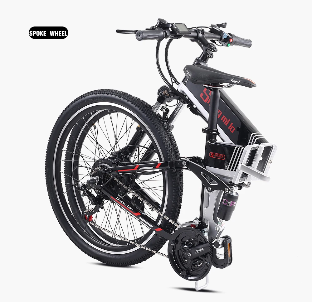 26 дюймов складной Электрический горный велосипед внедорожный ebike электрический велосипед ebike Электрический велосипед