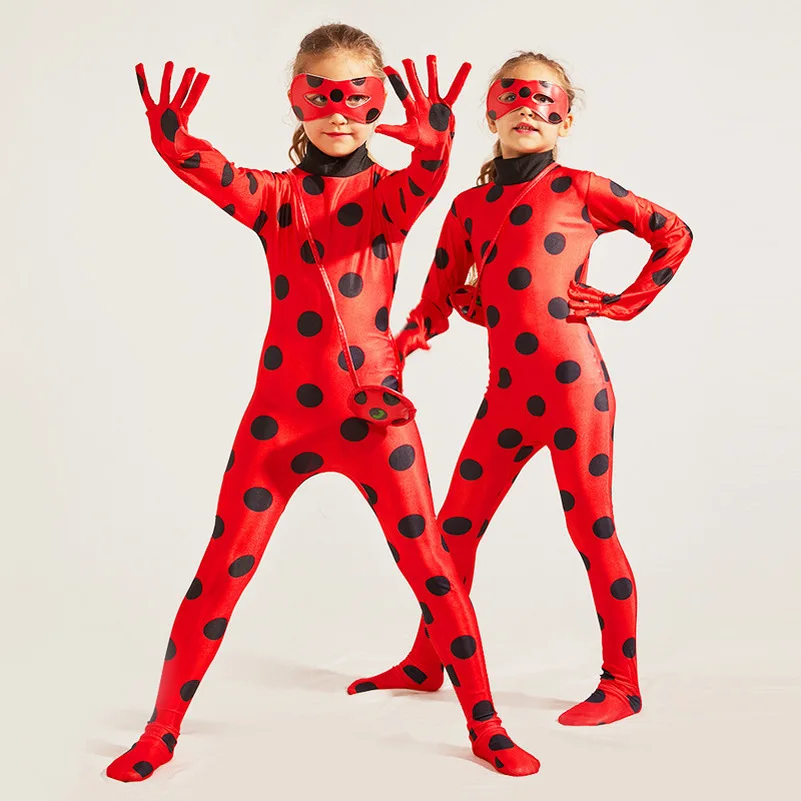Funny ladybug Anim Costume Disfraz ladybug Costumes for Children halloween Girls Party Cosplay Costume Christmas Fancy Suit Gift Funny ladybug Anim Costume Disfraz ladybug Costumes for Children halloween Girls Party Cosplay Costume Christmas Fancy Suit Gift