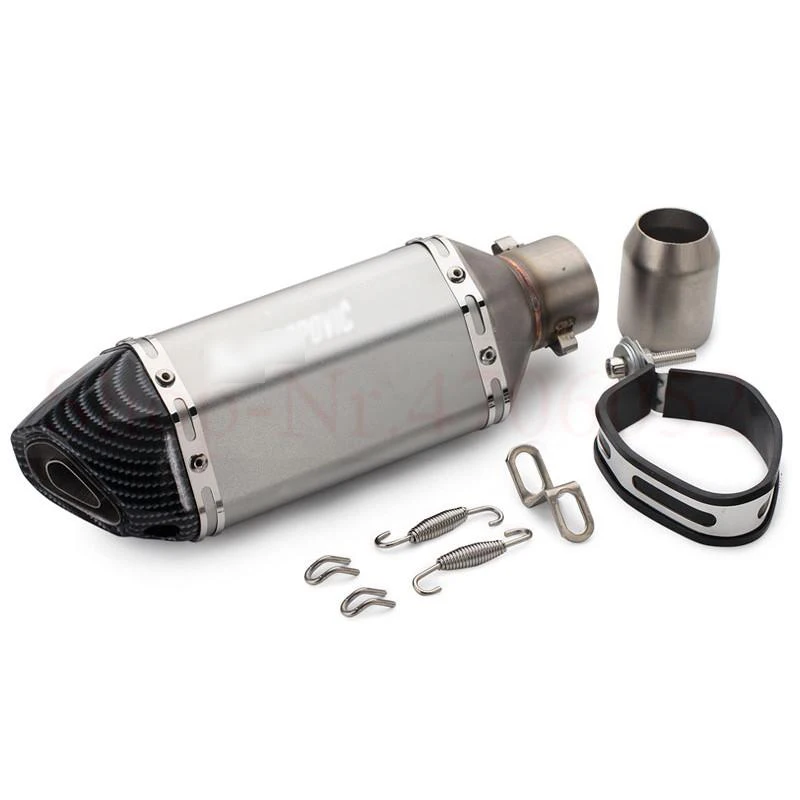 Универсальный выхлоп для мотоцикла akrapovic, выхлоп для мотоцикла db killer 51 мм для honda nc750x msx 125 acerbis mt03 pitbike - Цвет: D