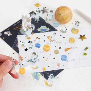 

Kawaii universe fantasy drifting sticker hand account collage non-sticky notepad can tear sticker cute sticker