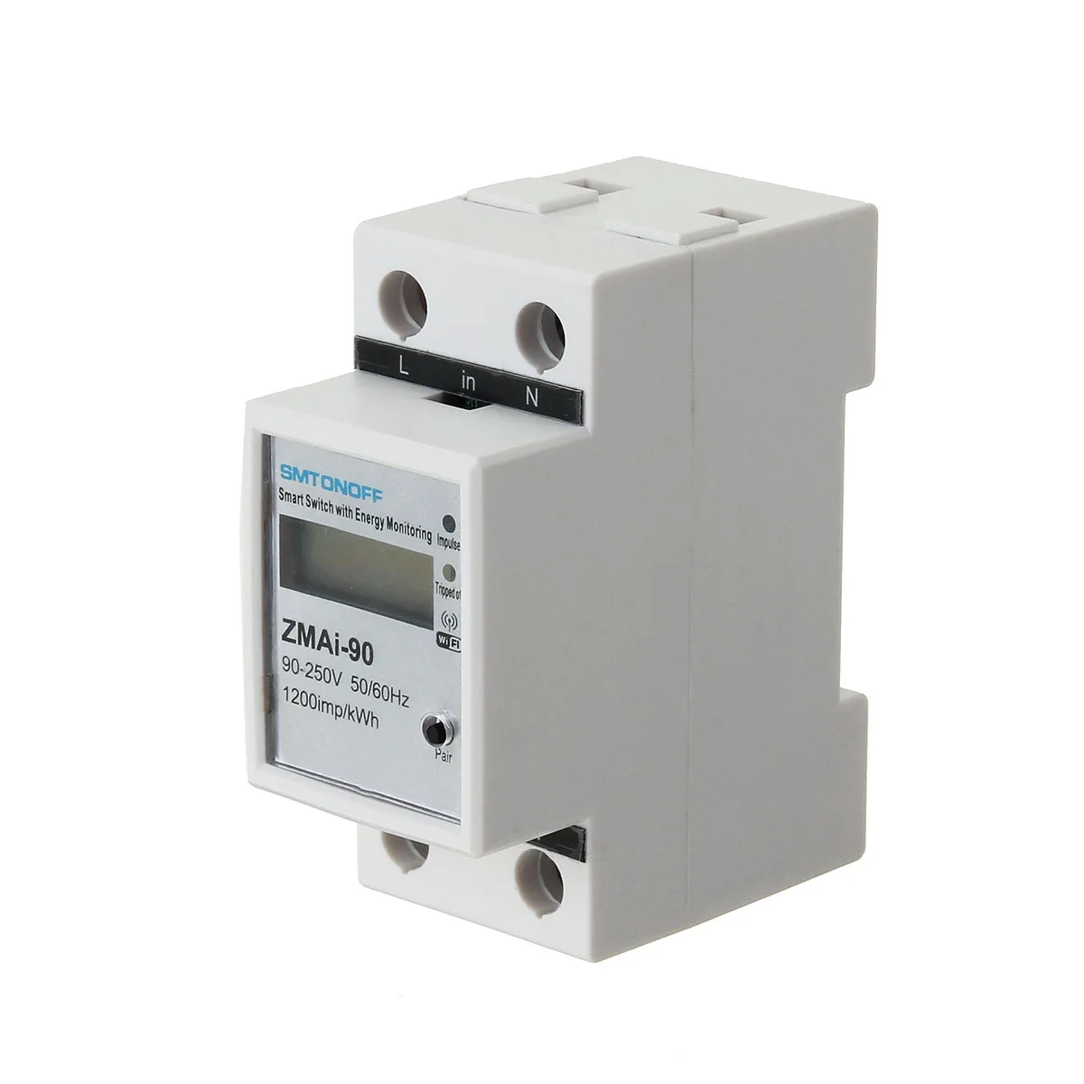 Электрический счётчик смарт-трекер однофазный WI-FI дистанционного Управление умный измеритель энергии Мощность потребление измеритель KWh 220V