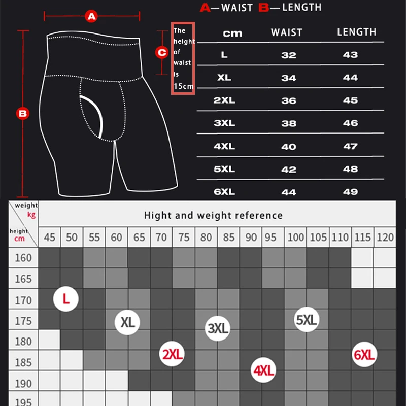 Men Lingerie Shaping Abdomen Belly Control Boxer Briefs Double Layer Waist Girdle Plus Size Comfortable Compression Cotton