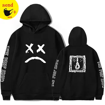 

send mask Lil peep funny hoodies 2019 lil peep printed sweatshirts plus sizes for men casual fleece streetwear hoodies