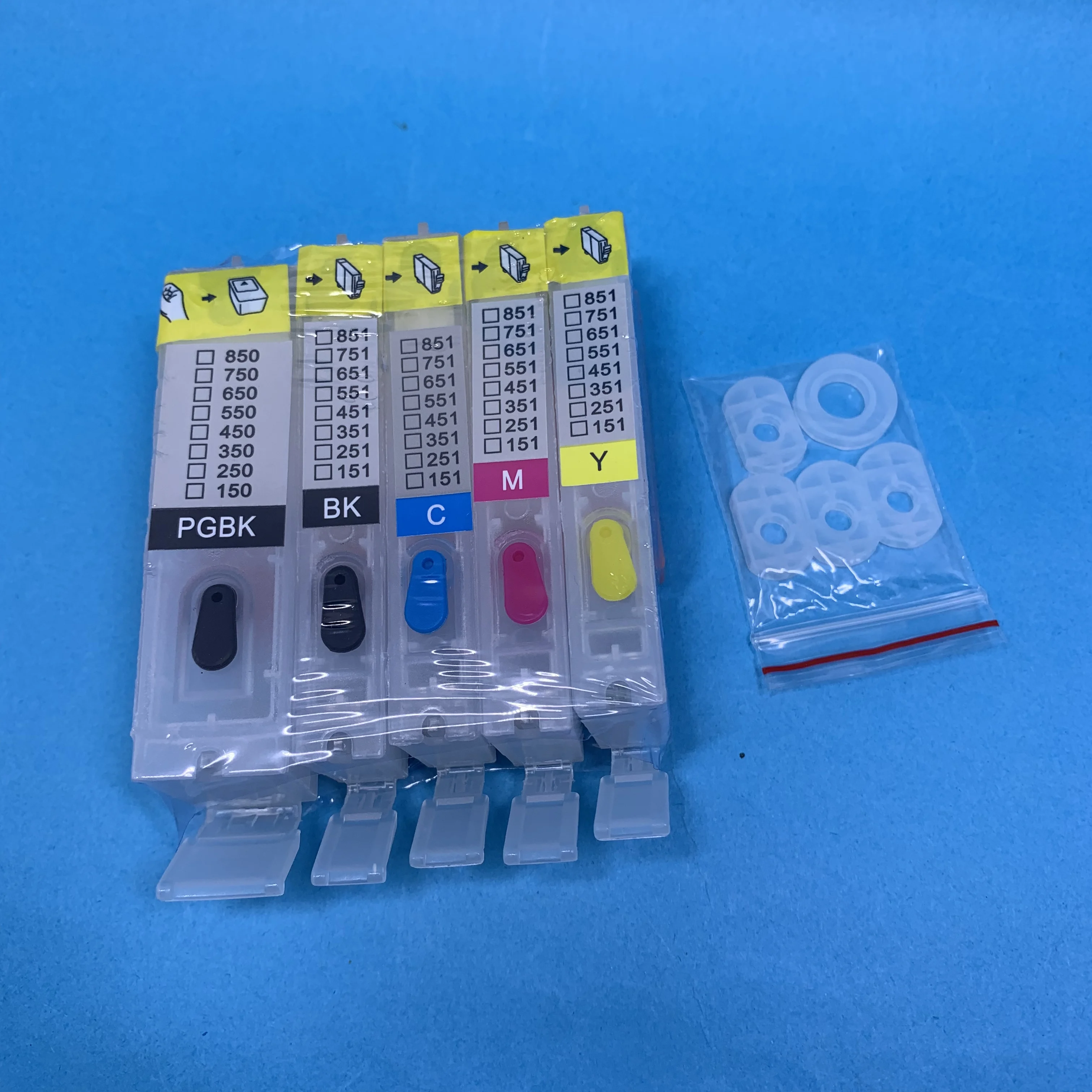YOTAT 5 шт. многоразовый чернильный картридж PGI 750 CLI 751 для Canon PIXMA IP7270 MG6370 MG5470 MX727 MX927