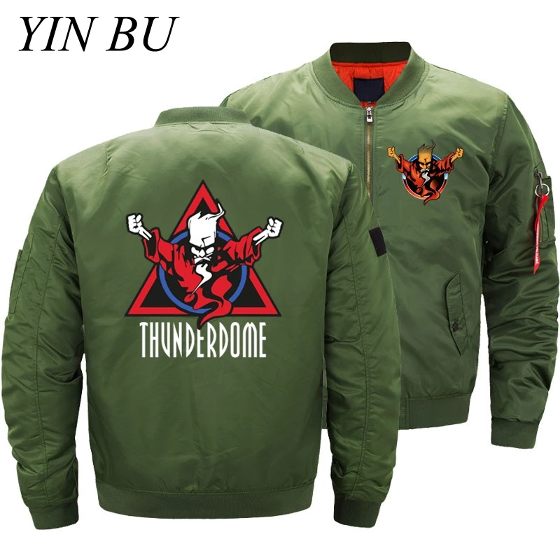 Thunderdome Wizard логотип Hardcore Techno And Gabber 5XL Air Force Pilot Ma1 бомбер летная куртка куртки мужские в стиле милитари водонепроницаемые пальто