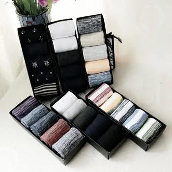 

10 pair / lot Summder Socks For Men Solid Color Thick Cotton Boy Socks Snow Against Cold Warm Cotton Men's Socks On Sale