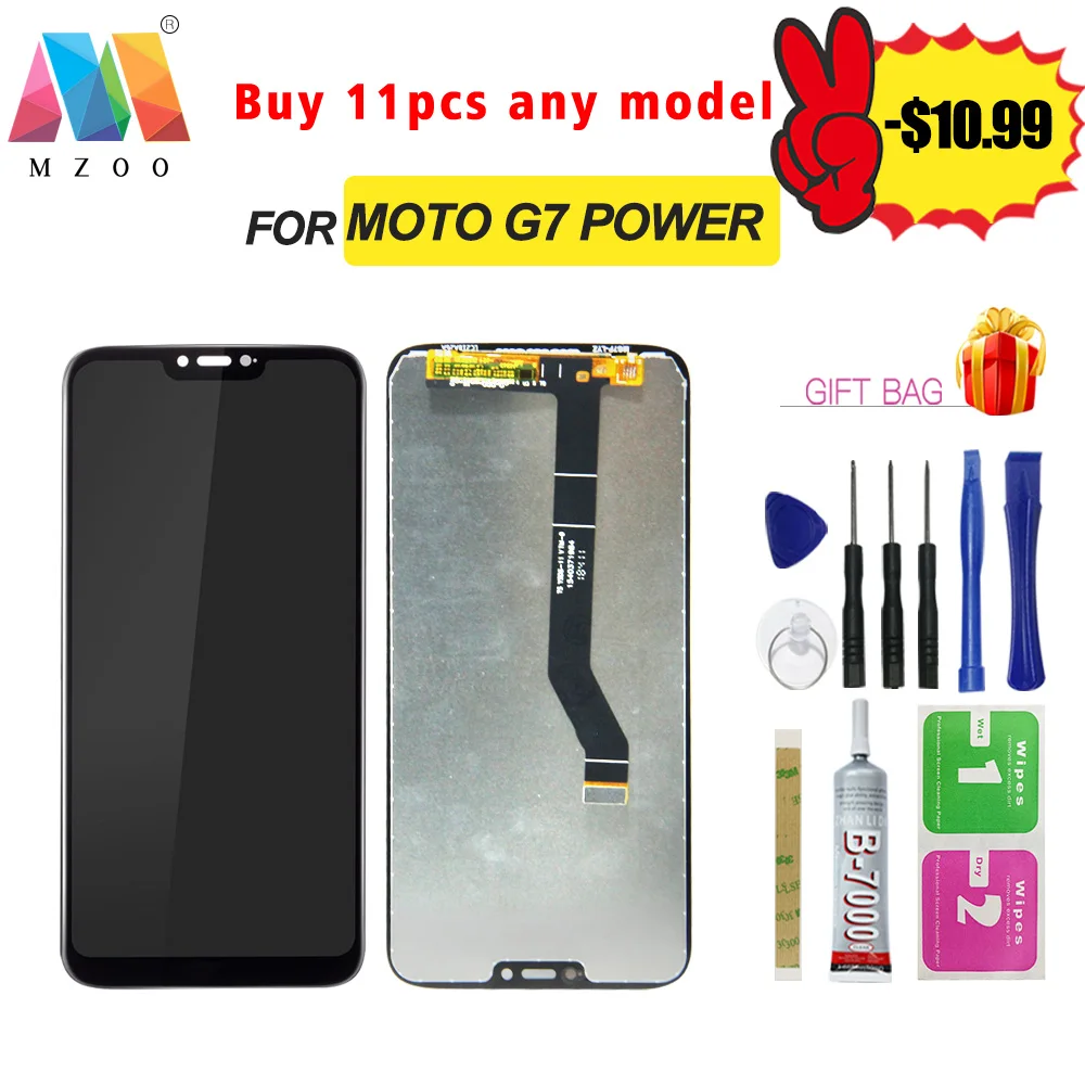 

High Quality LCD For Motorola Moto G7 Power XT1955 LCD Display Sreen Touch Digitizer Replacement Assembly Panel Parts With Fram