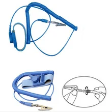 Регулируемый Антистатический браслет электростатический ESD discharge Cable многоразовый ремешок на запястье с заземлением