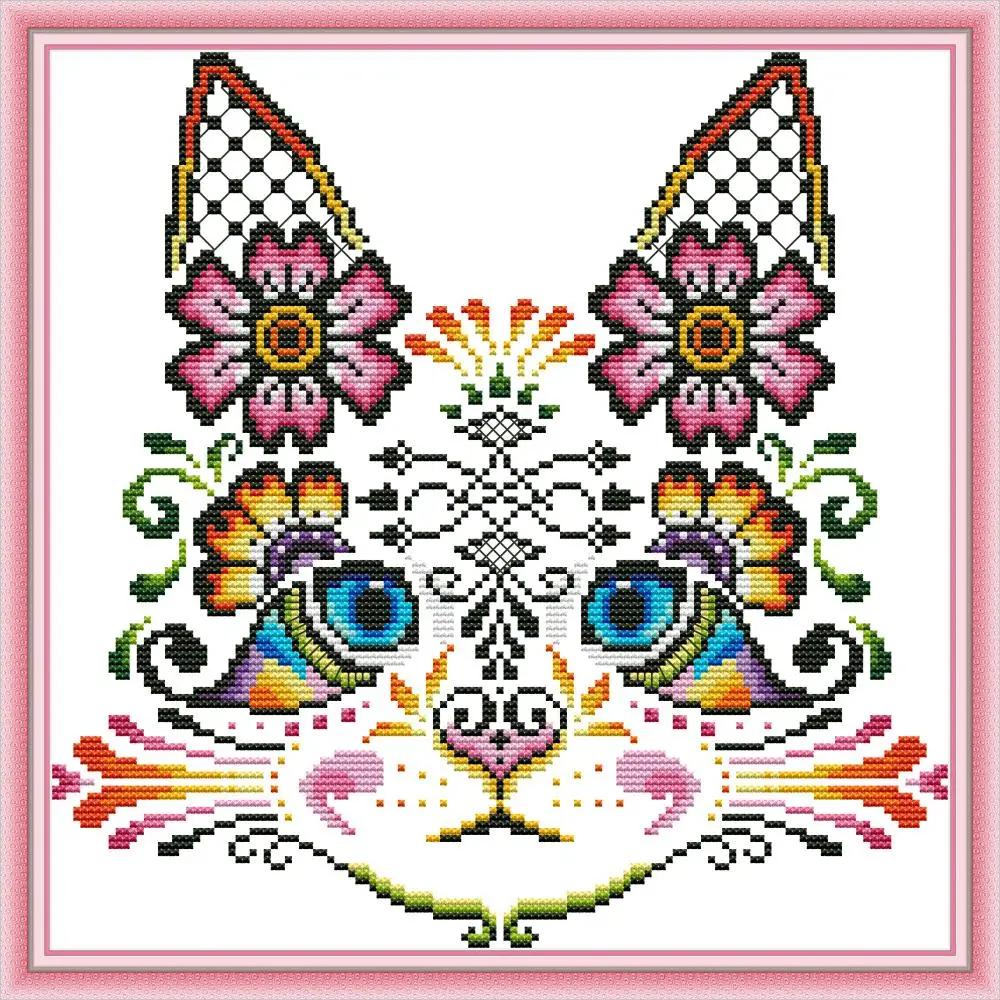 Everlasting love Cat 4 китайские наборы для вышивки крестом экологический хлопок с принтом 11CT 14CT DIY рождественские украшения для дома подарок