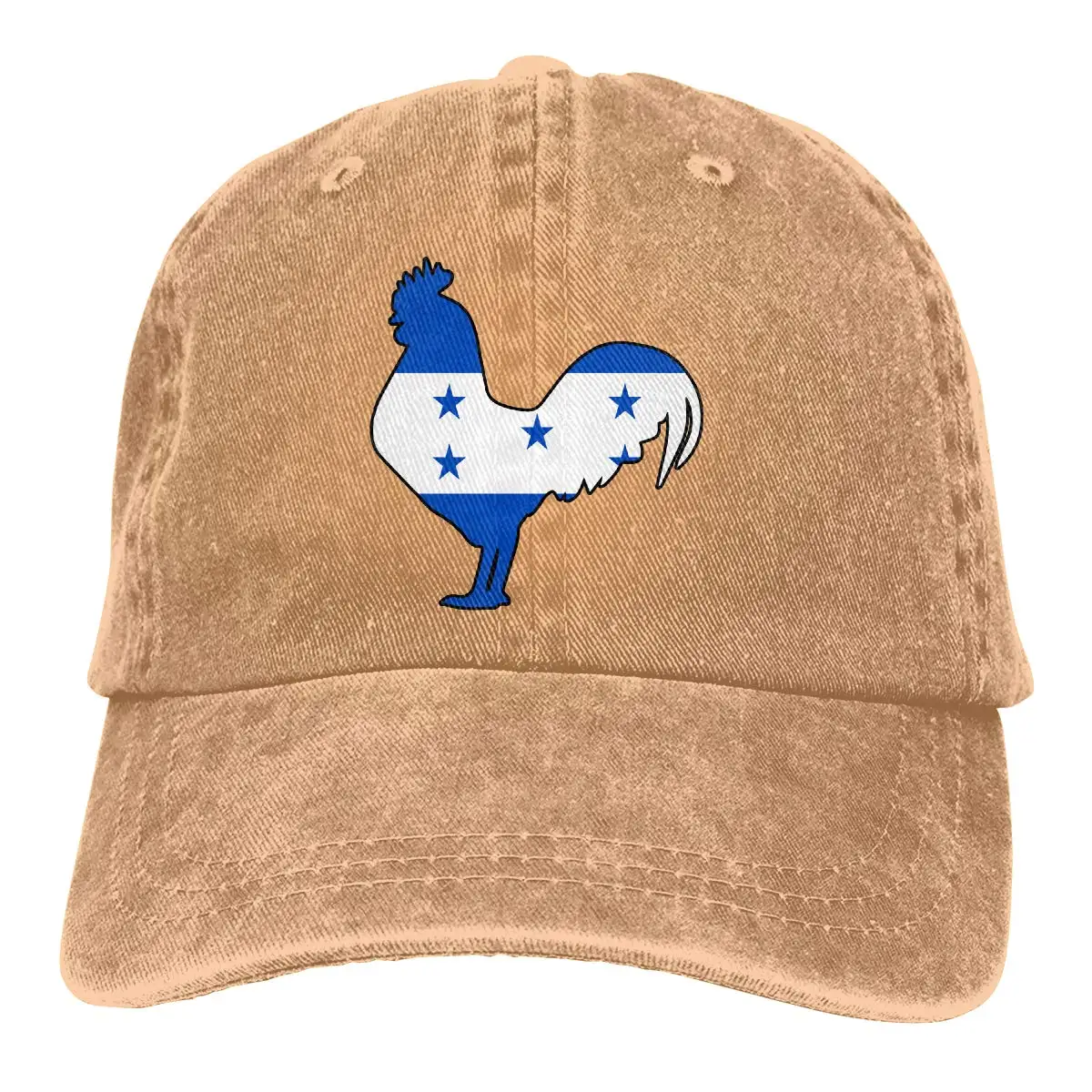 Бейсболка из джинсовой ткани для мужчин и женщин, бейсболка с флагом гонраса и петухом