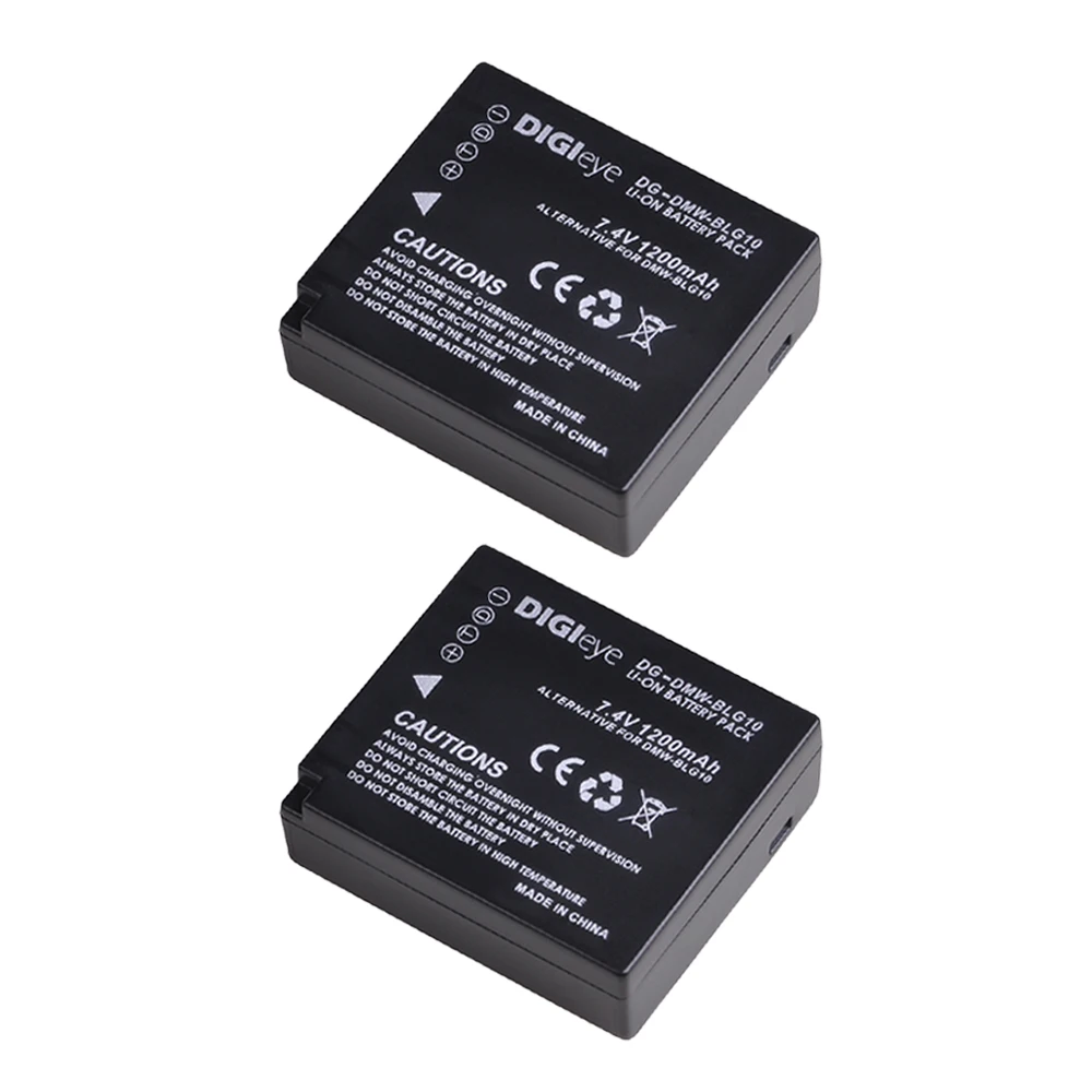 

2pcs DMW-BLG10 DMW-BLE9 Battery for Panasonic Lumix DMC-GF3 GF5 GF6 GX7 DMC-LX100 GX9 DMC-GX85 GX80 ZS200 ZS100 ZS70 ZS60