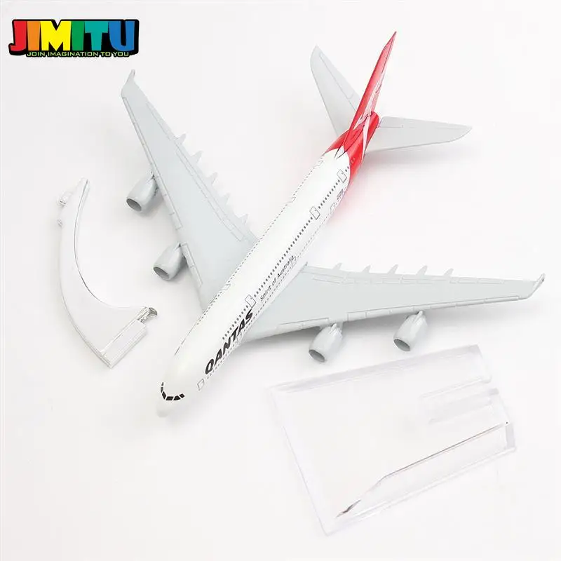 JIMITU металлическая модель самолета 16 см A380 австралийские весы Qantas настольная