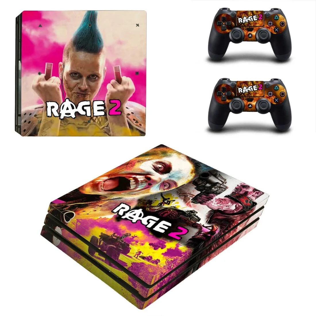Игра Rage 2 PS4 Pro наклейка Play station 4 Кожа Наклейка для playstation 4 PS4 Pro консоль и контроллер Скины Виниловые