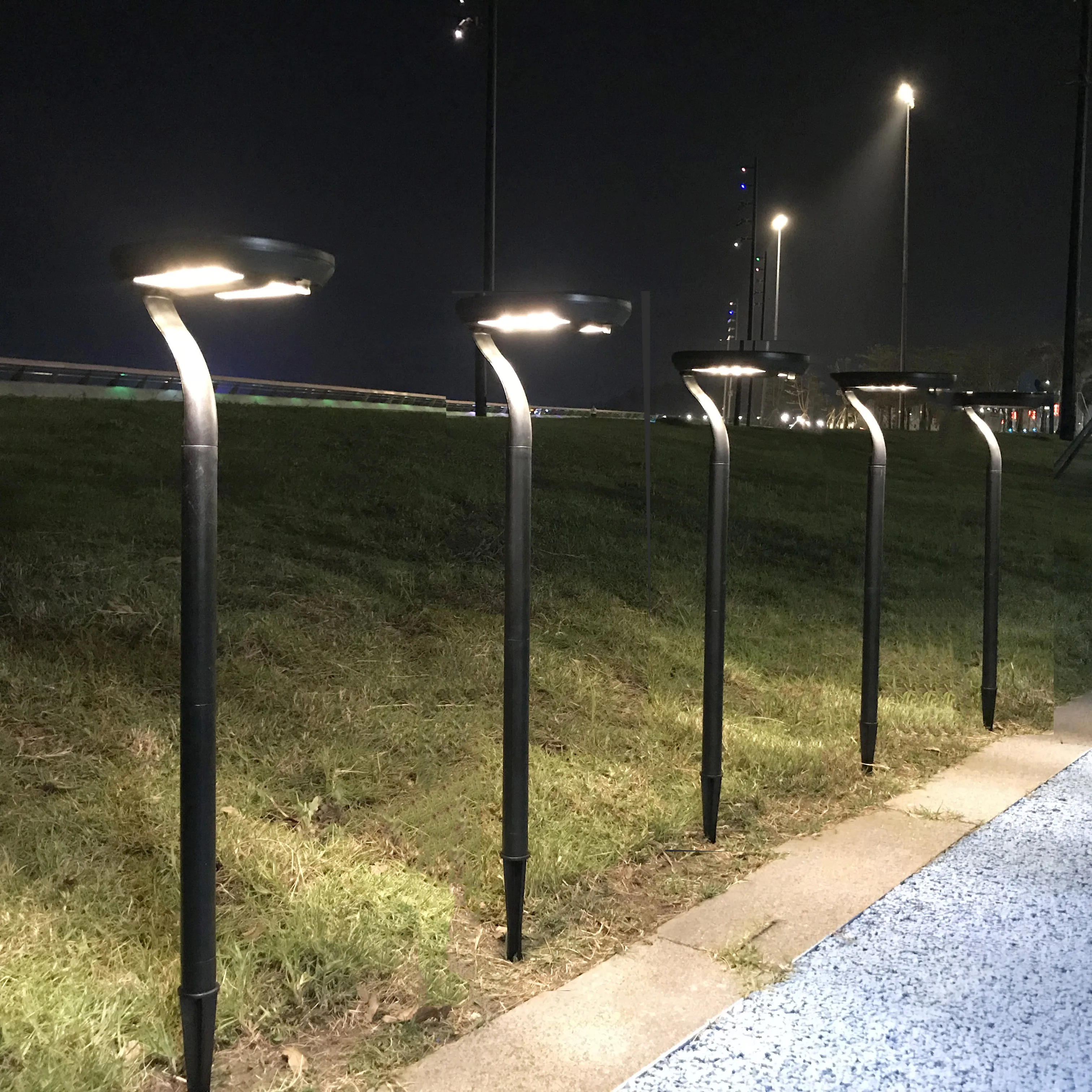 Led Solar Garden Lights Outdoor Solar Powered Lamp Waterproof Landscape