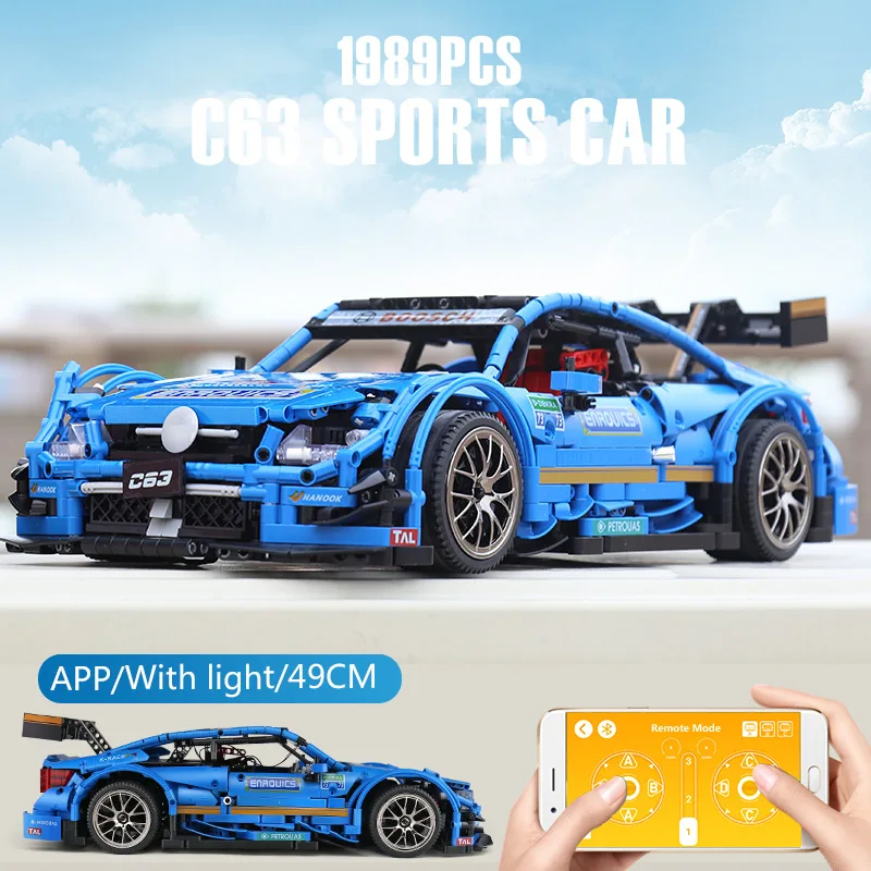 13073 Technic RC гоночный автомобиль AMG C63 DTM совместим с MOC 6687 6688 строительные блоки