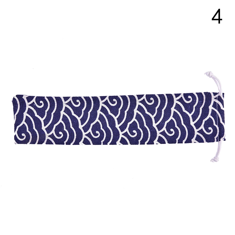 Cutlery Case Drawstring Bag Portable Tableware Storage Bag Cotton Linen Travel Spoon bag