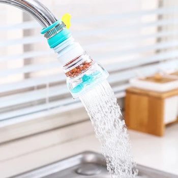 

360 Degree Adjustable Water Tap Extension Filter Bathroom Faucet Extender Home Kitchen Accessories 1 Pcs