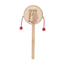 Горячее предложение! Распродажа! Детская деревянная погремушка, барабанный инструмент, детская музыкальная игрушка в китайском стиле, новинка, распродажа