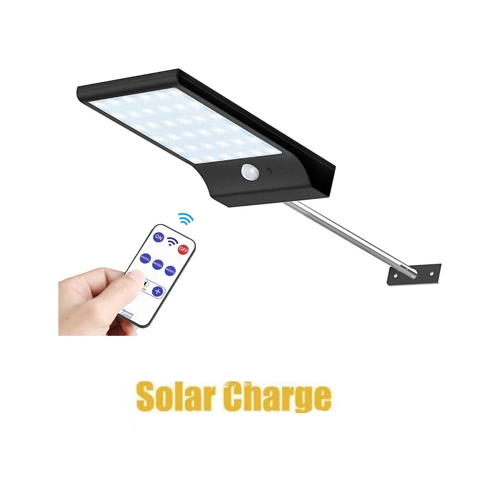 

LED Solar Light Outdoor Waterproof Garden sunLight Motion Sensor PIR 4 Modes With Remote Control Solar Lamps metal pole garden