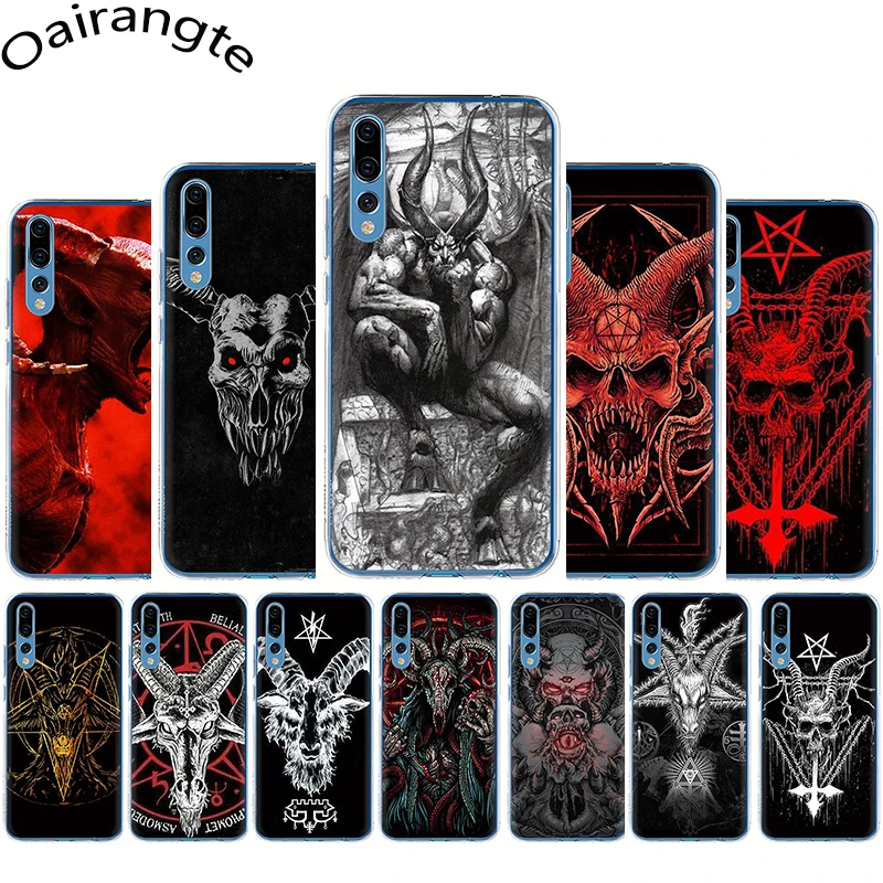 Жесткий чехол для телефона Devil Satan Huawei Honor 6A 7A 6C 7C 8C 7X 8X 9X 8 9 10 Lite Play 20