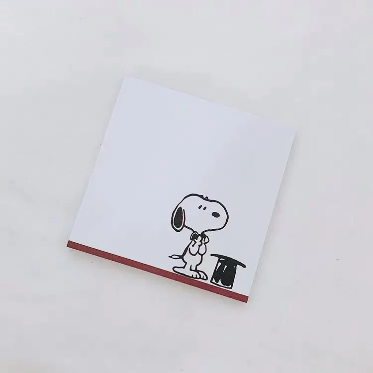 1 50 листов Peanuts Rogue Dog мультфильм Kawaii блокнот для заметок Sticky Note N Times стикер бумага для заметок книга для сообщений канцелярские принадлежности тетрадь офис - Цвет: 1