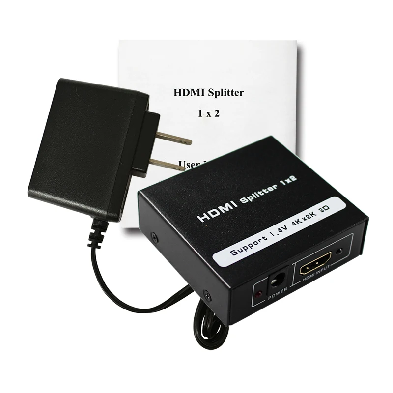 HDMI сплиттер 1X2 1 в 2 Out 4K HDCP 3D сплиттер усилитель сигнала питания 4K HDMI сплиттер для аудио HDTV 1080P Vedio DVD