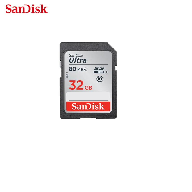 Промо-акция! SanDisk 128 Гб 64 ГБ 32 ГБ оперативной памяти, 16 Гб встроенной памяти SD/SDHC/SDXC карты 80 МБ/с. карты памяти класса 10 U1 для Камера, TF карта с фактическим объемом