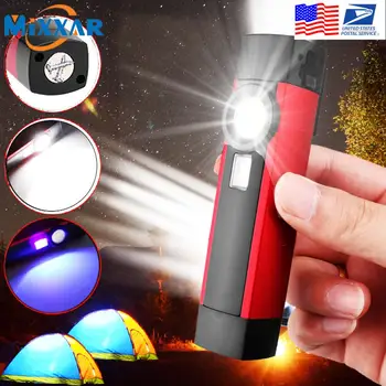 

EZK90 Dropshipping Multifunction COB LED Flashlight USB Rechargeable Handheld Flashlights Pocket Work Light for Emergency