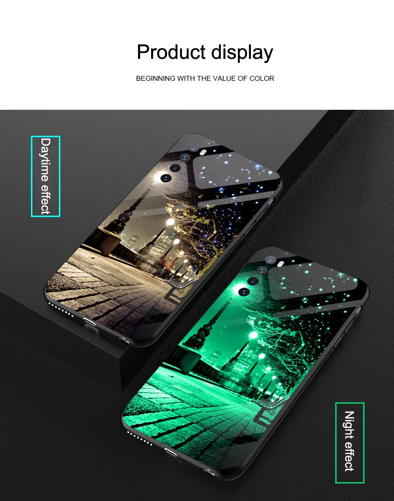 Huawei dustproof case Luminous Glass Glow Case For Huawei Nova 5 5i Pro 5T 5Z Luxury Shine Starry Sky Silicone Back Cover For Nova 6 SE 7I 7 Pro waterproof case for huawei