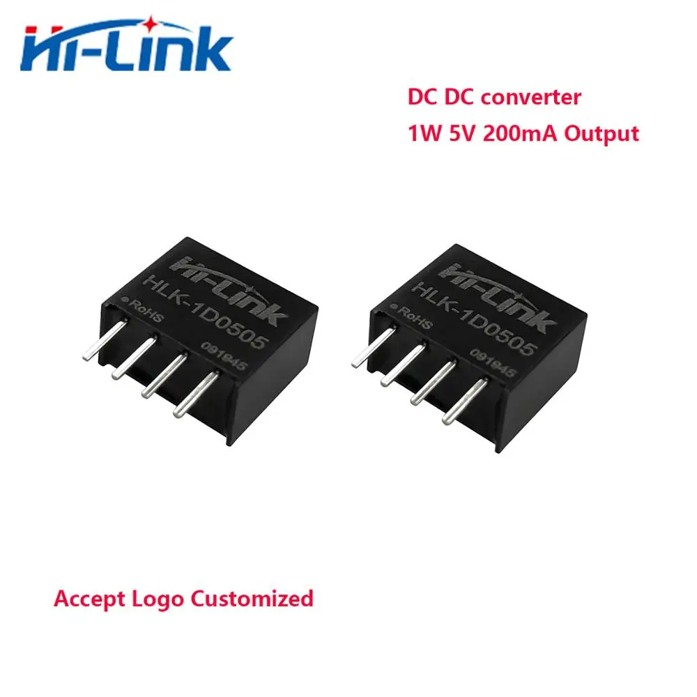 Бесплатная доставка 10 шт./лот Hi ссылку 1W 5V 200mA Выход DC преобразователь модуль HLK 1D0505|Комплекты умного дома| |