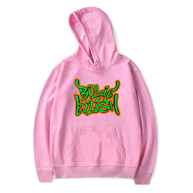 Tanie Billie Eilish moda Streetwear bluzy z kapturem bluza dorywczo mężczyzna kobiet bluza z kapturem z długim rękawem Sport Hip Hop bluza z kapturem Top ubrania