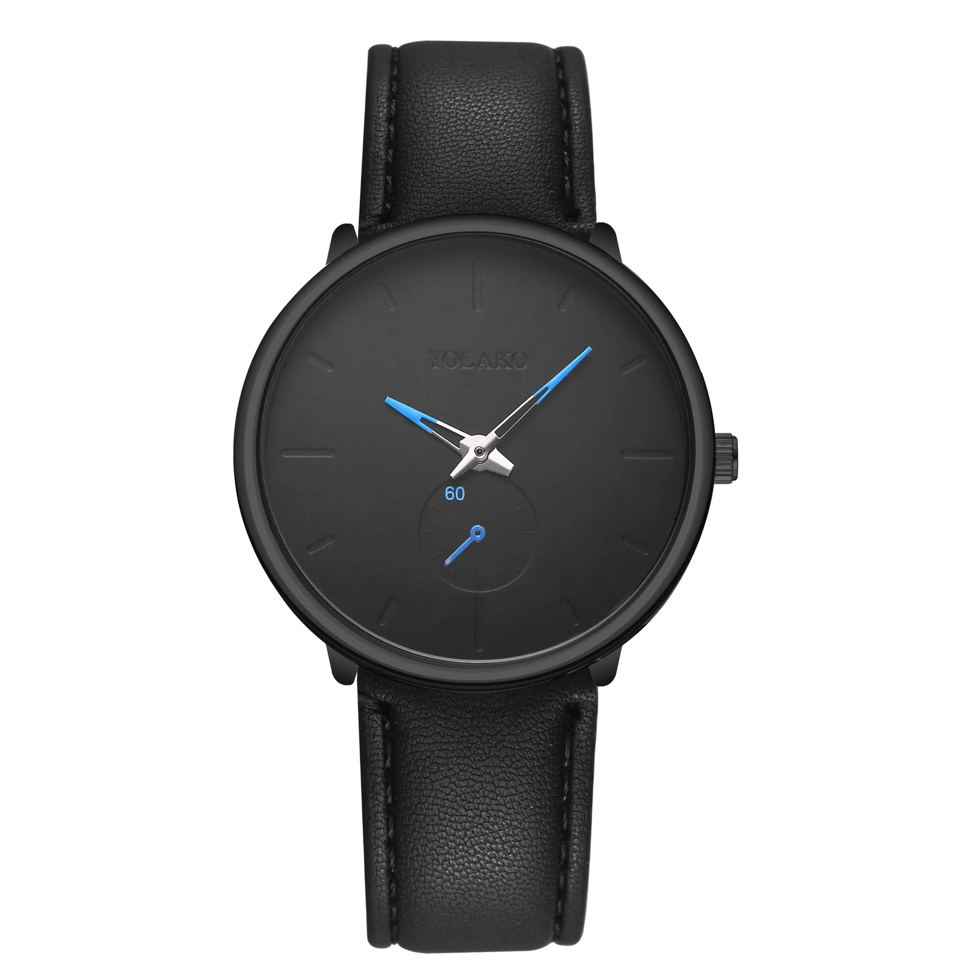 

Hot Sales Men Belt Watch Fashion Business Measuring Small Circle Quartz Watch