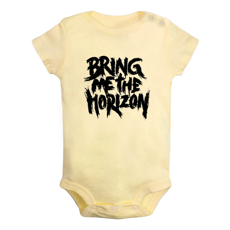 Bring me The horizon/костюм в стиле панк-рок для новорожденных мальчиков и девочек, Униформа-комбинезон с принтом