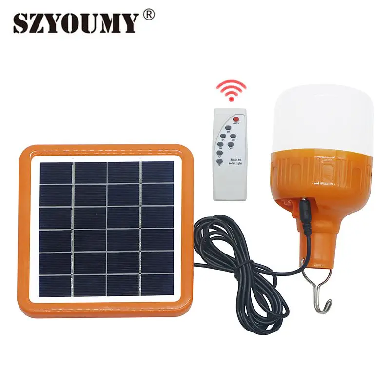 Szyoumy Chargeable Solar Led Bulb 20w 40w 60w Energy Lamp Led Bulb 20w 40w 60w Energy Lamp Solar