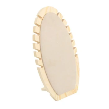 

Novelty Handmade Wooden Flame Shape Necklace Chain Jewelry Display Stand Wedding Party Gift