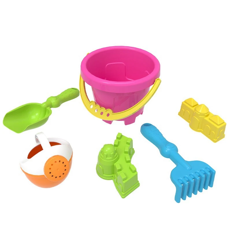 6Pcs Children Mini Ancient Building Sand Castle Mold Tools Beach Toys