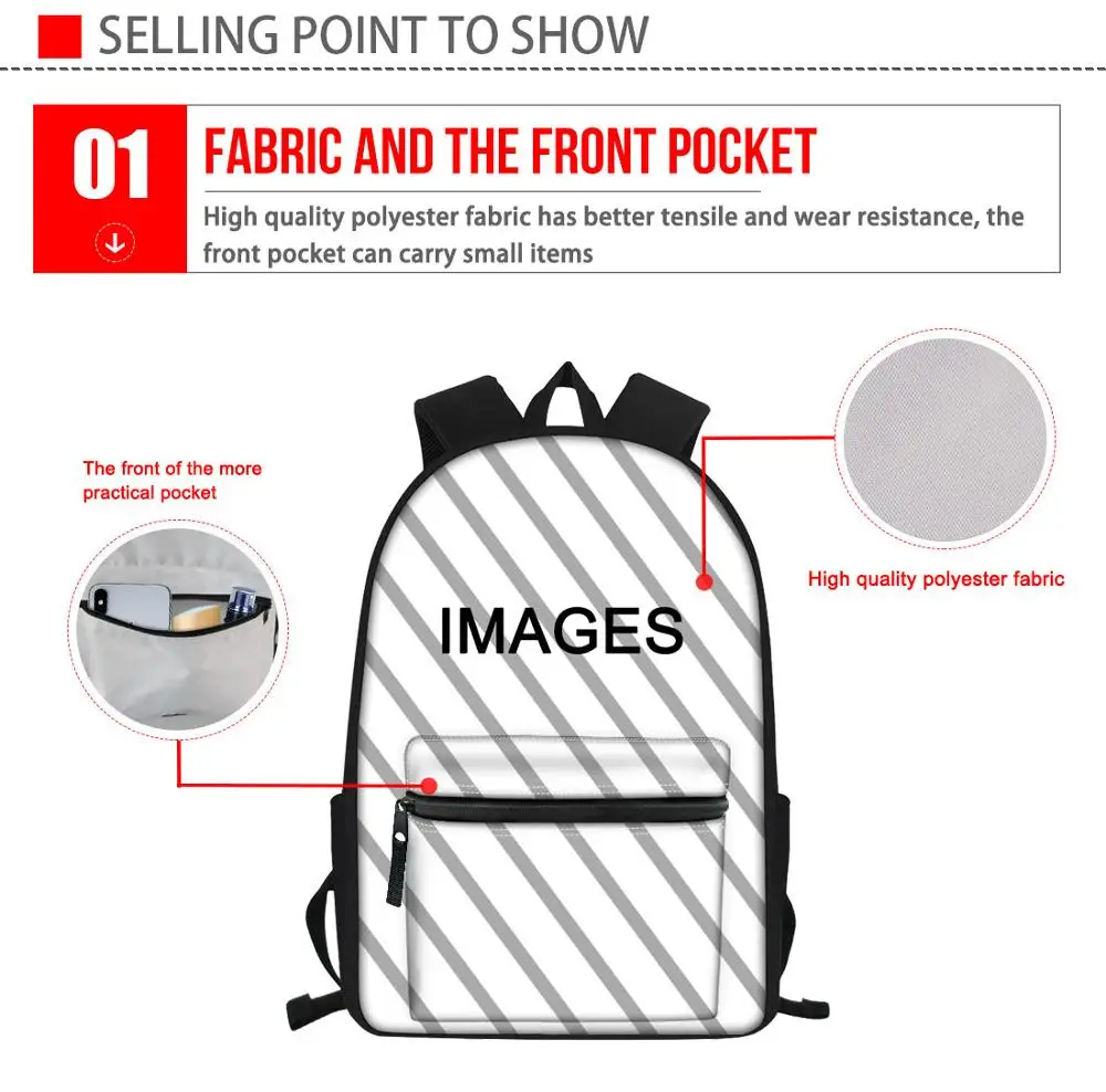 Cool Kids Backpack Dragon Phoenix Pattern Casual Student Print Schoolbag Children Boys Girl Book Bag School Bags Rucksack