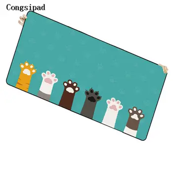 

Cats Paw Cartoon Large Game Mouse Pad 900*300 High Quality with Edge Locking Speed Version Game Keyboard Pad for Gamer