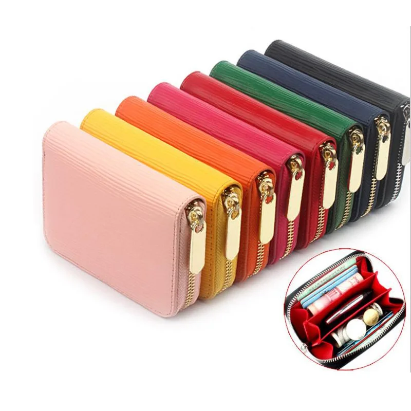 Cheap New Arrived Designer Wallet Women Mens Ripper Leather Card Case Fashion Hasp Three Dividers Girl Lady Hand Purse 13 Colors | Багаж и