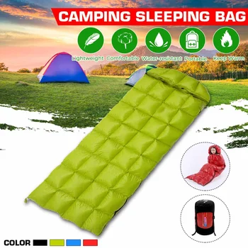 

SGODDE Ultralight Envelope Type Sleeping Bag Goose Down Lazy Bag Camping Sleeping Bags Waterproof Outdoor Portable 4 Colors
