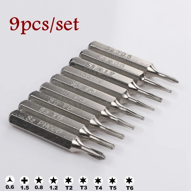 Screwdriver 3/25(4mm)Bits Torx T2 T3 T4 T5 T6 PH000 Pentalobe 0.8/1.2 for  Huawei Samsung Macbook Air Pro iphone7/8/x/xr/xs max - AliExpress