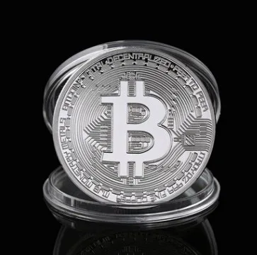 Позолоченные физические биткоины позолоченные коллекционная Коллекционная